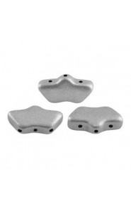 Les perles par Puca® Delos beads Silver alluminium mat 00030/01700